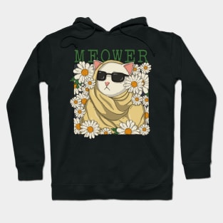 Meower Cool Flower Cat Hoodie